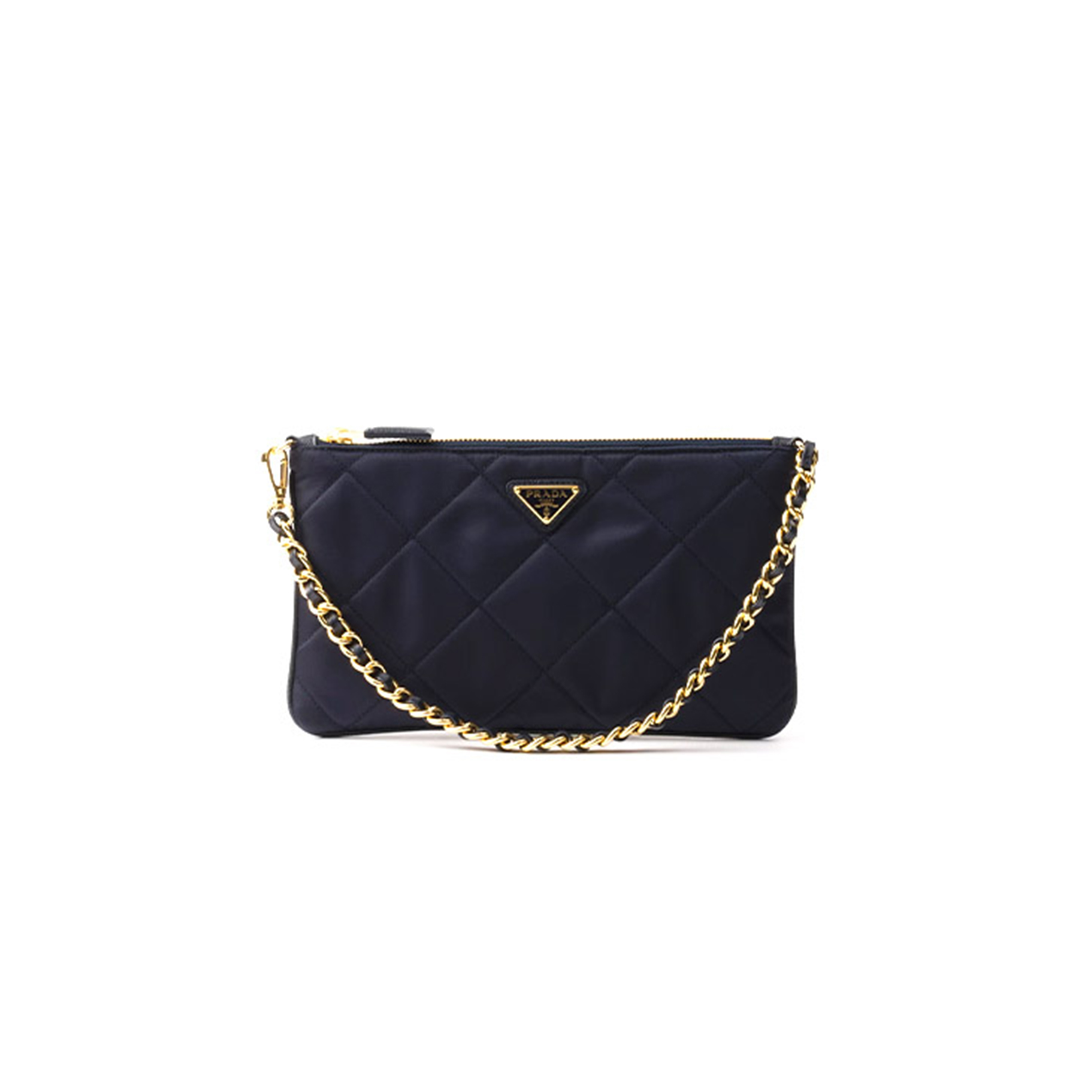 Pra*a navy re-edition 1995 chaÎne re-nylon pouch 1nl054 (24.5*14cm)